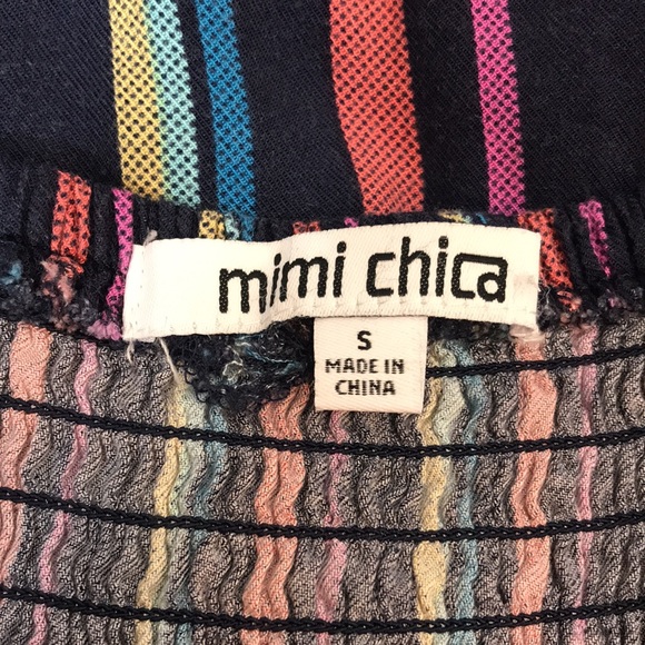 Navy blue multi color small dress - Picture 6 of 8